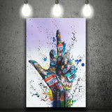 Hand Gesture Graffitifyou Canvas Prints Wall Art Decor - Painting Canvas, Home Decor, Art Print, Art For Sale