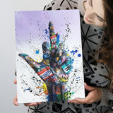 Hand Gesture Graffitifyou Canvas Prints Wall Art Decor - Painting Canvas, Home Decor, Art Print, Art For Sale