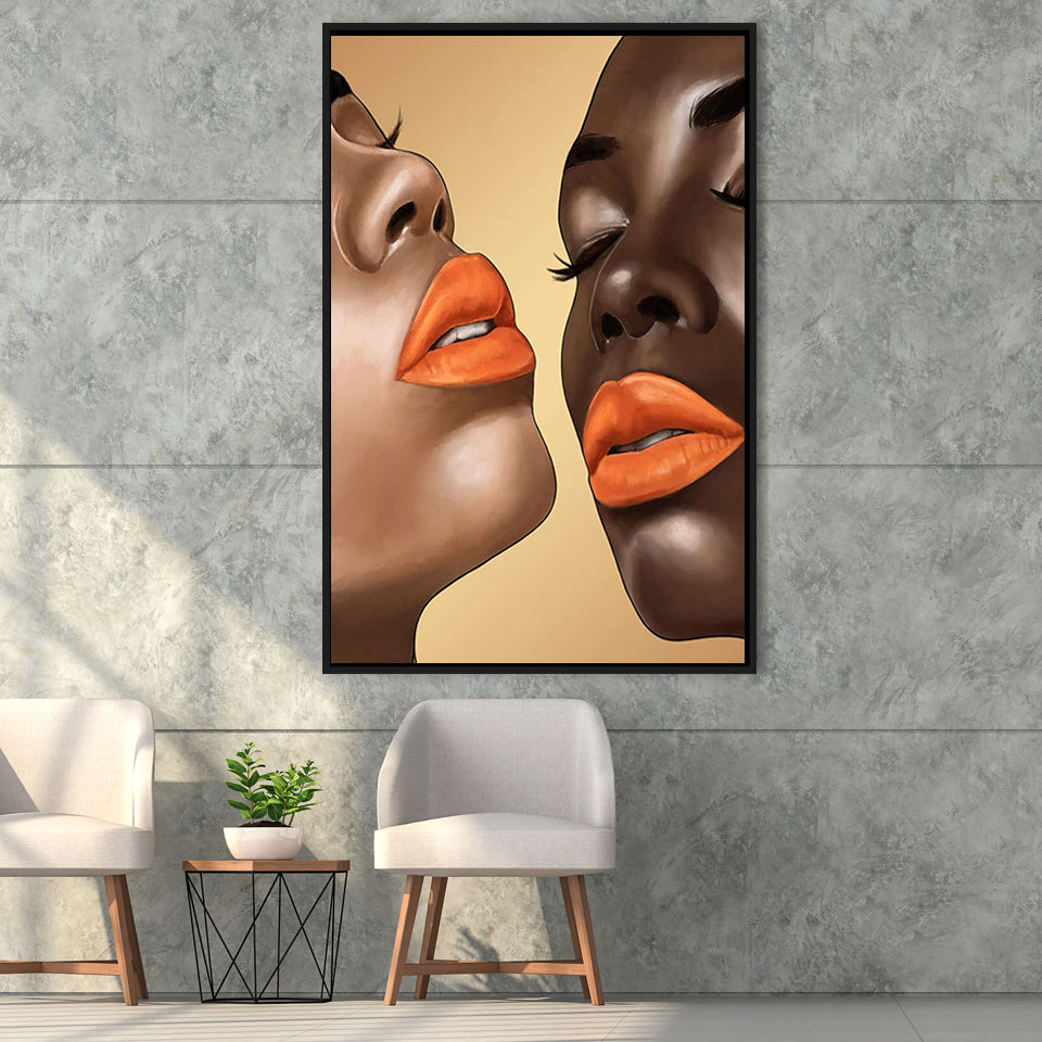 Harmony Framed Canvas Prints Wall Art Home Decor - Painting Canvas,Black Frame, Ready to hang