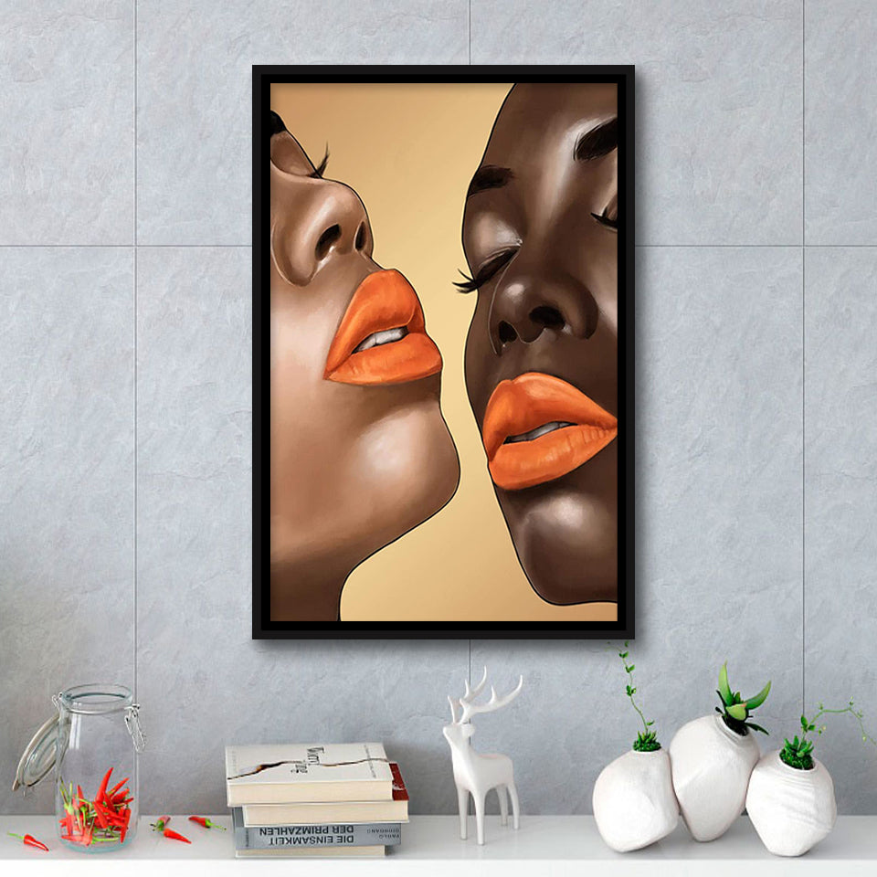 Harmony Framed Canvas Prints Wall Art Home Decor - Painting Canvas,Black Frame, Ready to hang