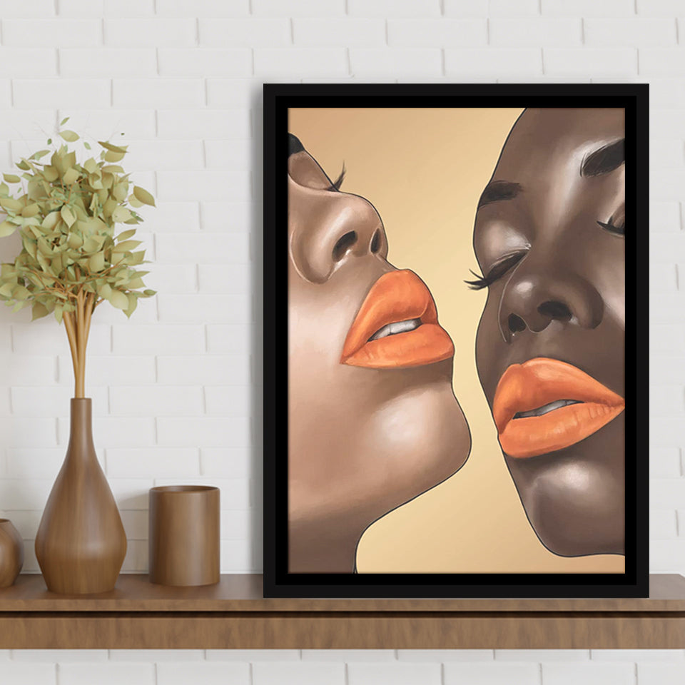Harmony Framed Canvas Prints Wall Art Home Decor - Painting Canvas,Black Frame, Ready to hang