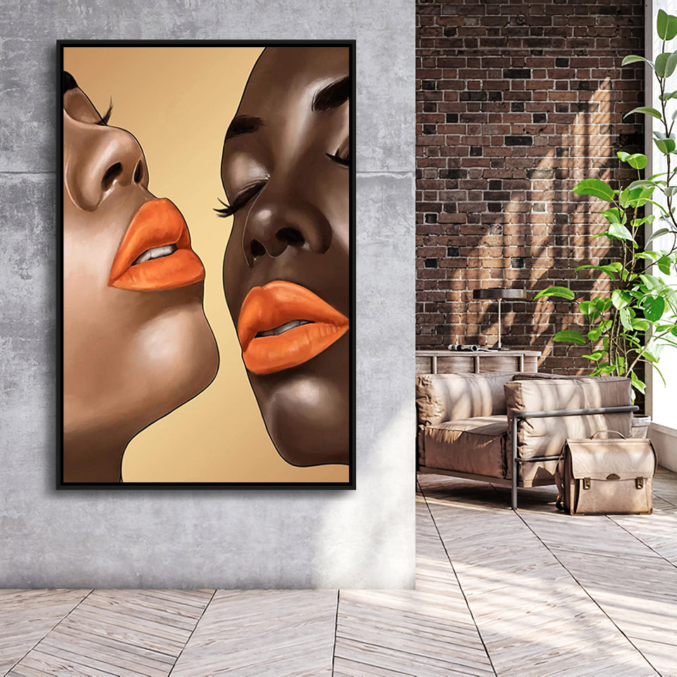 Harmony Framed Canvas Prints Wall Art Home Decor - Painting Canvas,Black Frame, Ready to hang