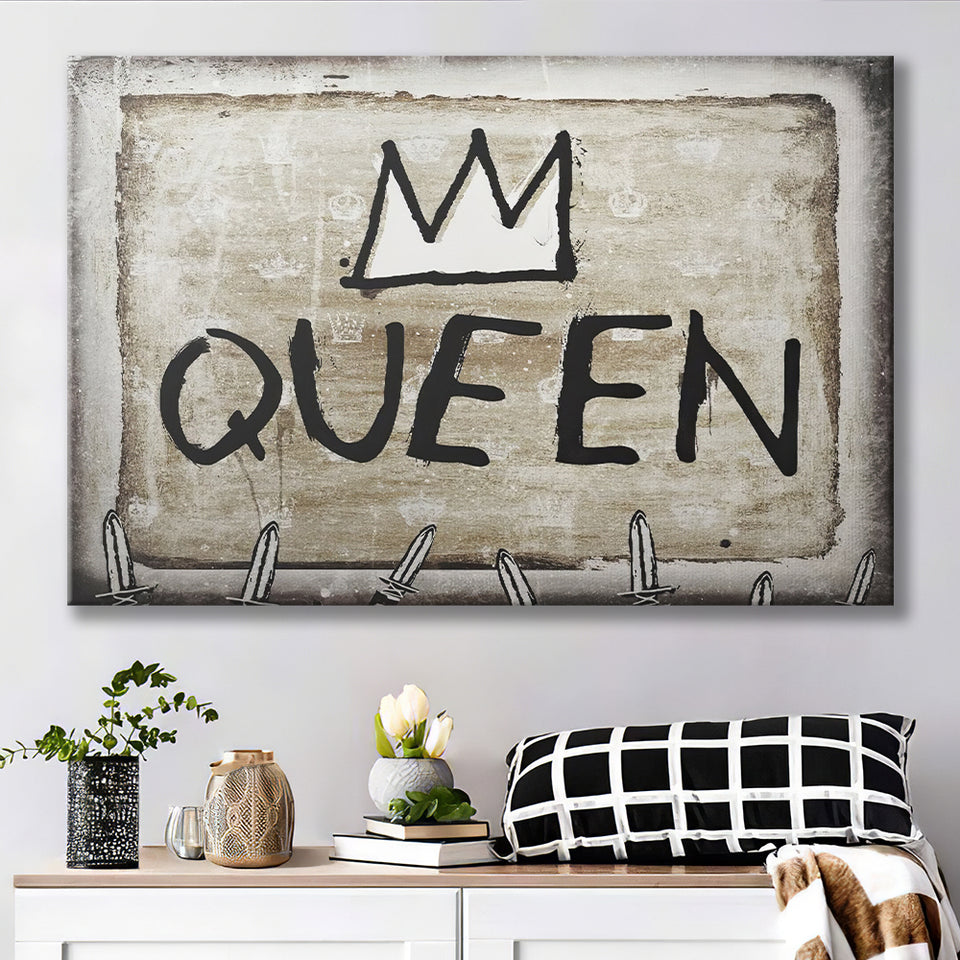 Hail The Queen2 Canvas Prints Wall Art - Painting Canvas,Office Business Motivation Art, Wall Decor