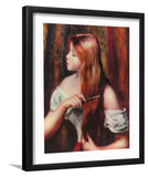 Hair Girl By Pierre-Auguste Renoir-Canvas Art,Art Print,Framed Art,Plexiglass cover