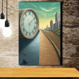 Half Road Time Abstract Art Canvas Prints Wall Art, Home Living Room Decor, Large Canvas