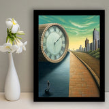 Half Road Time Abstract Art Framed Art Prints Wall Decor, Framed Picture, Large Picture