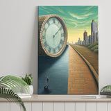 Half Road Time Abstract Art Canvas Prints Wall Art, Home Living Room Decor, Large Canvas