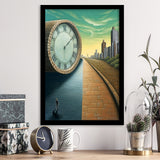 Half Road Time Abstract Art Framed Art Prints Wall Decor, Framed Picture, Large Picture