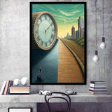 Half Road Time Abstract Art Framed Art Prints Wall Decor, Framed Picture, Large Picture