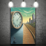 Half Road Time Abstract Art Canvas Prints Wall Art, Home Living Room Decor, Large Canvas