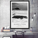 Hamilton, Bermuda Black And White Art Framed Art Prints Wall Art Decor, Framed Picture