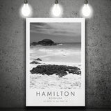 Hamilton, Bermuda Black And White Art Canvas Prints Wall Art Home Decor