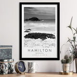 Hamilton, Bermuda Black And White Art Framed Art Prints Wall Art Decor, Framed Picture