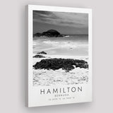 Hamilton, Bermuda Black And White Art Canvas Prints Wall Art Home Decor