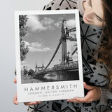 Hammersmith, London United Kingdom Black And White Art Canvas Prints Wall Art Home Decor