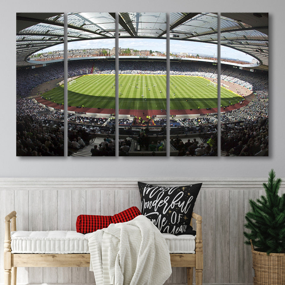 Hampden Park Stadium, Stadium Canvas, Sport Art, Gift for him, Multi Panels B, Canvas Prints Wall Art Decor