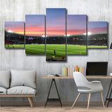 Hampden Park in Sunset View, Stadium Canvas, Sport Art, Large Canvas, Multi Panels, Canvas Prints Wall Art Decor