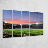Hampden Park in Sunset View, Stadium Canvas, Sport Art, Gift for him, Multi Panels B, Canvas Prints Wall Art Decor