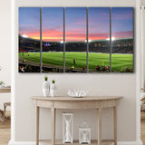 Hampden Park in Sunset View, Stadium Canvas, Sport Art, Gift for him, Multi Panels B, Canvas Prints Wall Art Decor