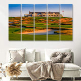 Hamptons Shinnecock Hill Golf Club 5 Pieces Canvas Prints Wall Art Decor - Painting Canvas,Multi Panel,Painting Prints,For Sale