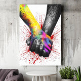 Han In Hand Love Together Canvas Prints Wall Art - Painting Canvas, Home Wall Decor, For Sale