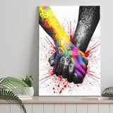 Han In Hand Love Together Canvas Prints Wall Art - Painting Canvas, Home Wall Decor, For Sale