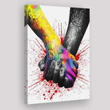 Han In Hand Love Together Canvas Prints Wall Art - Painting Canvas, Home Wall Decor, For Sale