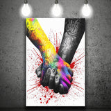 Han In Hand Love Together Canvas Prints Wall Art - Painting Canvas, Home Wall Decor, For Sale