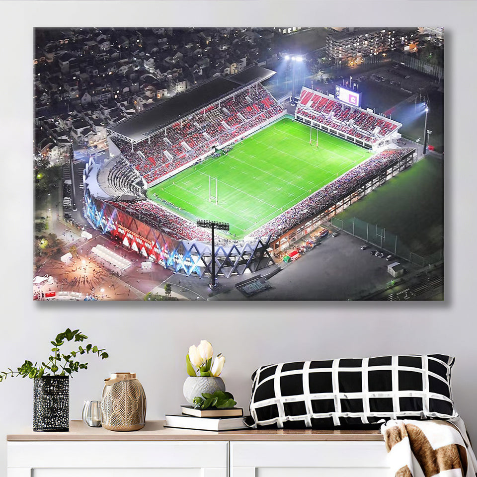 Hanazono Rugby Stadium, Stadium Canvas, Sport Art, Gift for him, Fan Gift, Canvas Prints Wall Art Decor