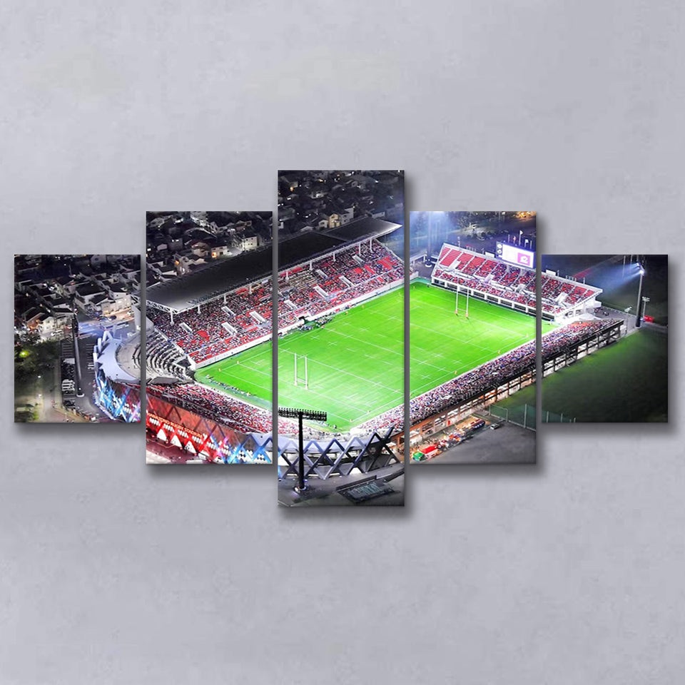 Hanazono Rugby Stadium, Stadium Canvas, Sport Art, Large Canvas, Multi Panels, Canvas Prints Wall Art Decor