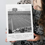 Hard Rock Stadium Miami Dolphins Football Lovers Black And White Art Canvas Prints Wall Art Home Decor