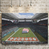 Hard Rock Stadium, Stadium Canvas, Sport Art, Gift for him, Fan Gift, Canvas Prints Wall Art Decor
