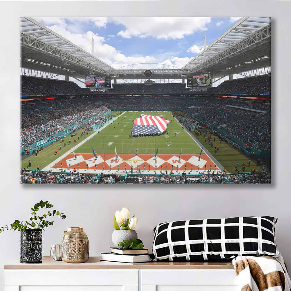 Hard Rock Stadium Canvas Prints Wall Art - Painting Canvas, Wall Decor, Canvas Art, For Sale