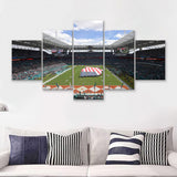 Hard Rock Stadium 5 Pieces Canvas Prints Wall Art - Painting Canvas, Multi Panel, Wall Decor, Canvas Art