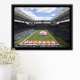 Hard Rock Stadium Framed Canvas Prints Wall Art - Painting Canvas, Wall Decor, Canvas Art, Floating Frame