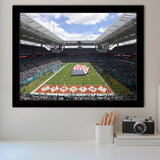 Hard Rock Stadium Framed Art Prints Wall Decor - Painting Prints, Wall Art, Framed Picture, Black Frame