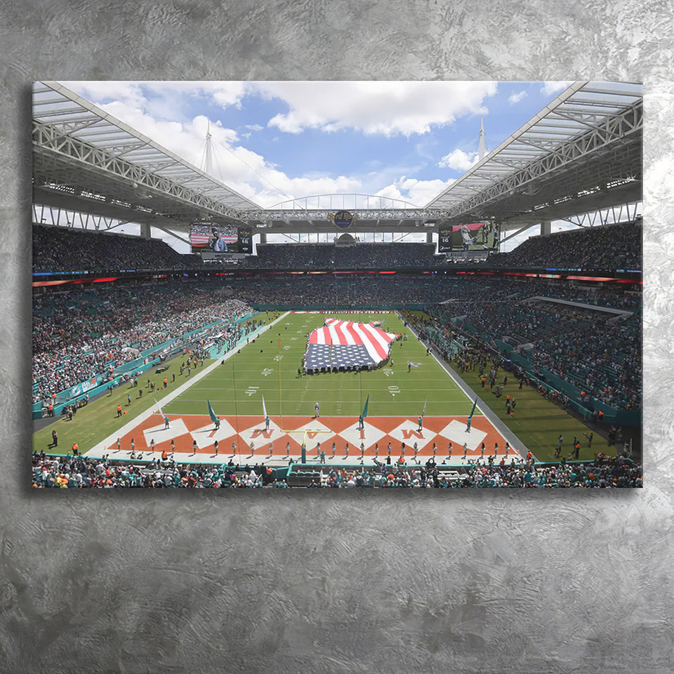 Hard Rock Stadium Canvas Prints Wall Art - Painting Canvas, Wall Decor, Canvas Art, For Sale