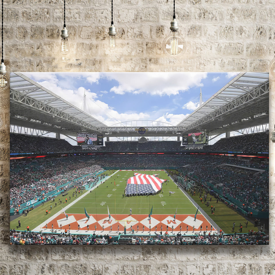 Hard Rock Stadium Canvas Prints Wall Art - Painting Canvas, Wall Decor, Canvas Art, For Sale