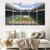 Hard Rock Stadium 5 Pieces B Canvas Prints Wall Art - Painting Canvas, Multi Panel, Wall Decor, Canvas Art