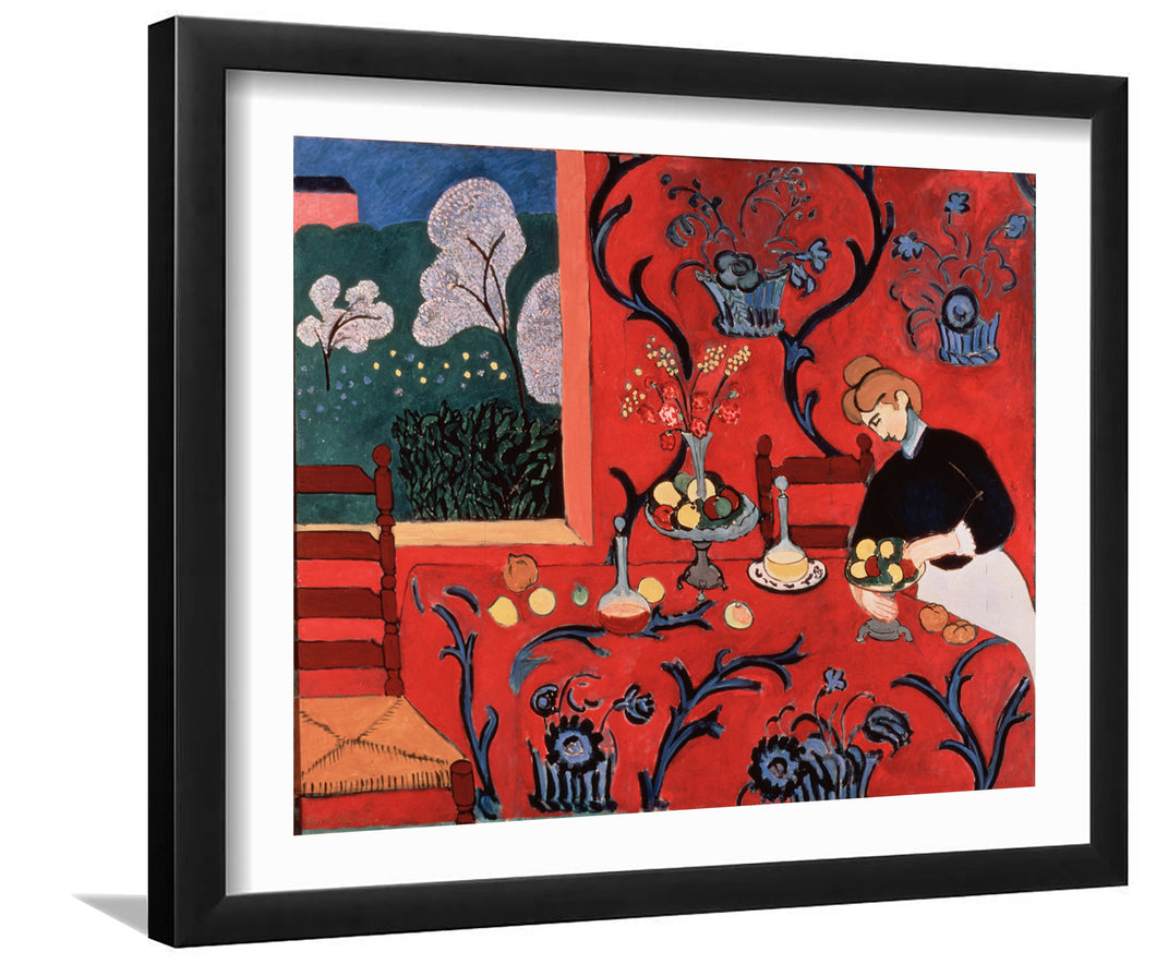 Harmony In Red By Henri Matisse-Canvas art,Art Print,Frame art,Plexiglass cover