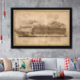 Harmony Of The Seas Ship Framed Canvas Prints Wall Art - Painting Canvas, Framed Prints, Wall Home Decor, Prints for Sale