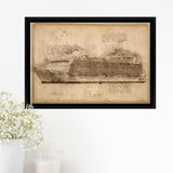 Harmony Of The Seas Ship Framed Canvas Prints Wall Art - Painting Canvas, Framed Prints, Wall Home Decor, Prints for Sale