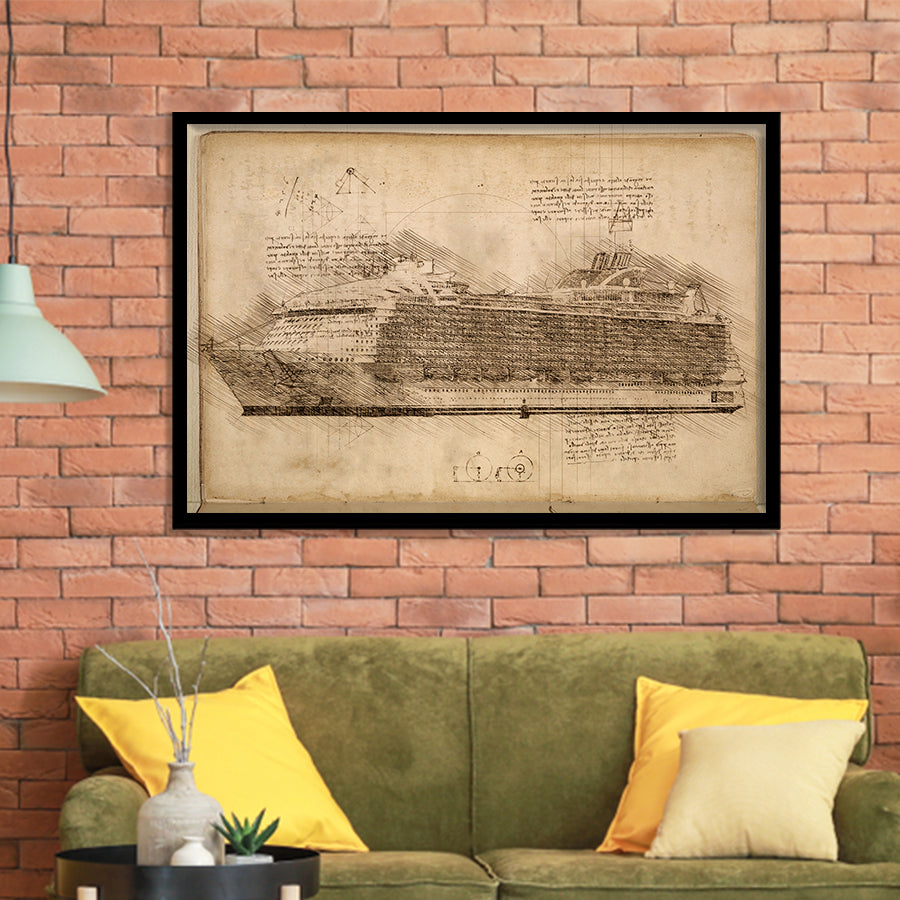 Harmony Of The Seas Ship Framed Art Prints Wall Decor - Painting Art, Framed Picture, Home Decor,For Sale