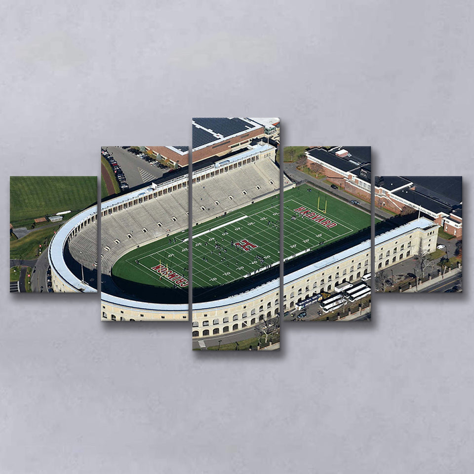 Harvard Crimson Wall Art Harvard Stadium Canvas Prints American,Multi Panels,Sport Stadium Art Prints, Fan Gift