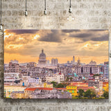 Havana Downtown, Havana Skyline Canvas Prints Wall Art Home Decor - Painting Canvas, Ready to hang
