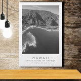 Hawaii Usa Black And White Art Canvas Prints Wall Art Home Decor