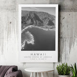 Hawaii Usa Black And White Art Canvas Prints Wall Art Home Decor