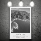 Hawaii Usa Black And White Art Canvas Prints Wall Art Home Decor