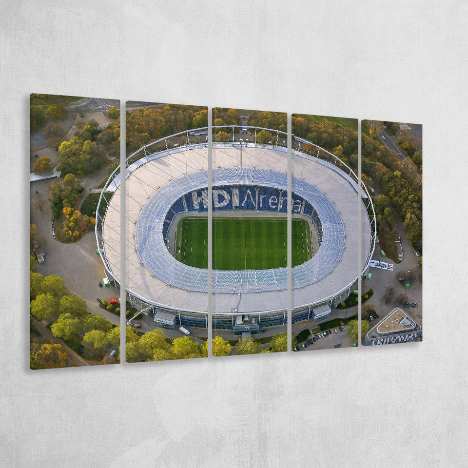 Hdi Arena, Stadium Canvas, Sport Art, Gift for him, Multi Panels B, Canvas Prints Wall Art Decor