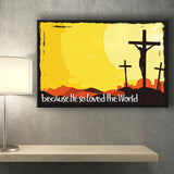 He So Loved The World Canvas Prints Wall Art - Painting Canvas, Wall Decor, Canvas Art, For Sale